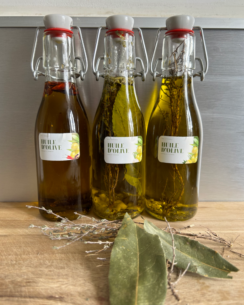 Huile d'olive aromatisée