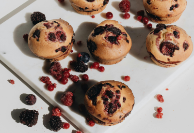 Muffins aux fruits rouges