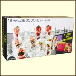 Coffret 18 verrines en verre + livre de 30 recettes