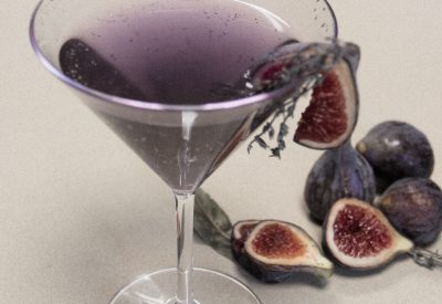 cocktail pétillant : figue et thym