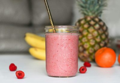 Smoothie framboise banane