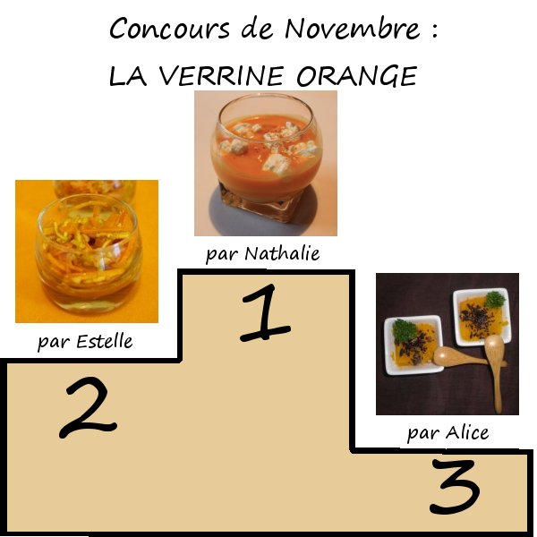 podium concours recette - photo