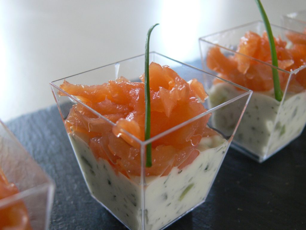 verrine saumon tzatziki