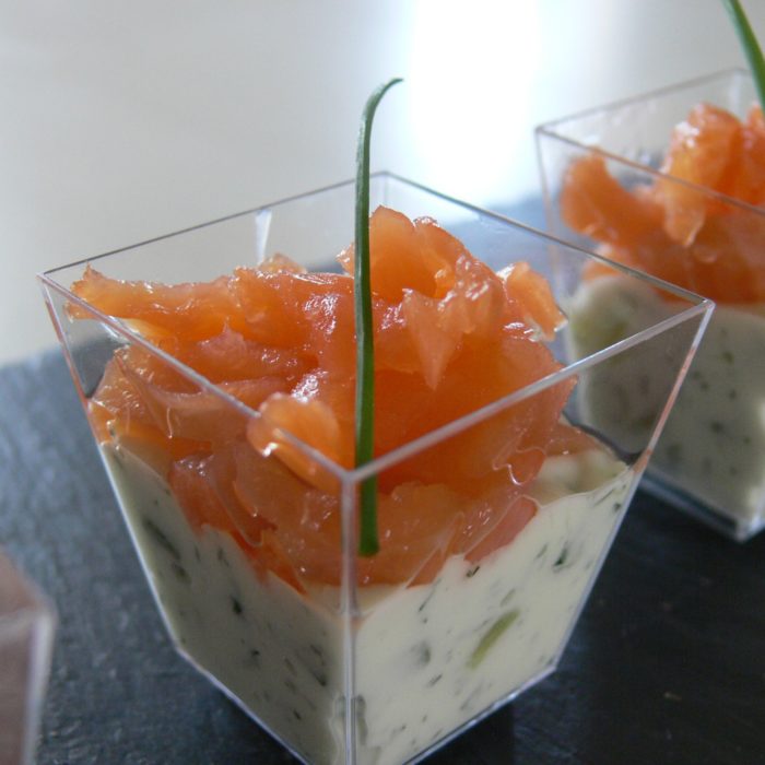 verrine saumon tzatziki